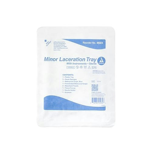 Dynarex Minor Laceration Tray with Instruments: $8.40