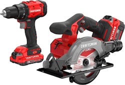 Craftsman 20V Drill/Driver and Circular Saw Power Tool Combo Kit w/ Soft Case, 2 Batteries, & Charger for $179 + 2 free tools worth up to $109 each + free shipping