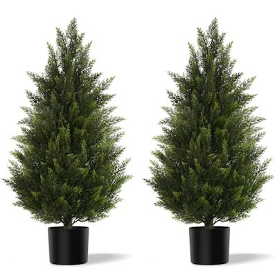 Vitalismo 3-Foot Artificial Cedar Topiary Trees 2-Pack for $42 + free shipping