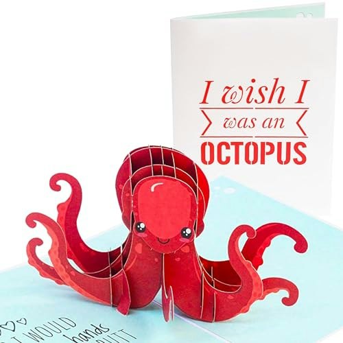 PopLife Naughty Octopus 3D Pop Up Card: $13.99 PopLife Naughty Octopus 3D Pop Up Card: $13.99