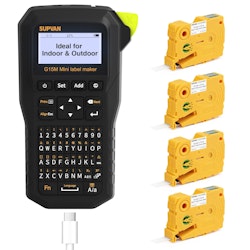 Supvan G15M Mini Portable Label Maker Machine w/ 4 Continuous Tapes for $55 + free shipping