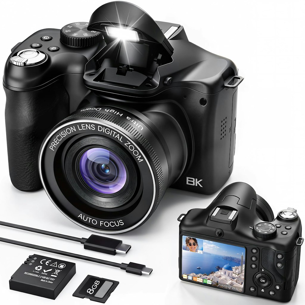 HolyEye R7 8K Dual-Camera Vlogging Camera: $80 HolyEye R7 8K Dual-Camera Vlogging Camera: $80