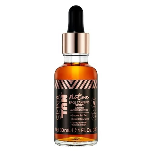 Skin and Tan Notox Vegan Collagen Face Tanning Drops 1-oz: $9.99 Skin and Tan Notox Vegan Collagen Face Tanning Drops 1-oz: $9.99