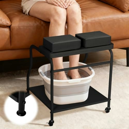 Portable Pedicure Foot Rest and Salon Rolling Cart: $94.64 Portable Pedicure Foot Rest and Salon Rolling Cart: $94.64