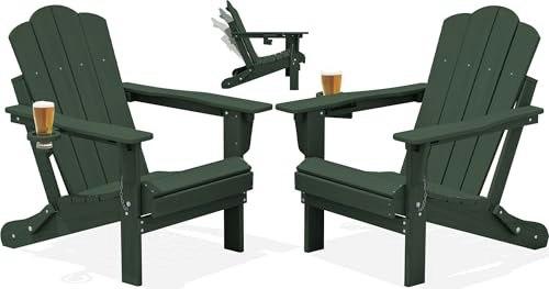 Kingyes Adjustable Folding Adirondack Chairs 2-Pack: $165.98 Kingyes Adjustable Folding Adirondack Chairs 2-Pack: $165.98
