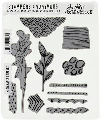 Stampers Anonymous Tim Holtz Media Marks 1 Clear Stamp Set: $22.39 Stampers Anonymous Tim Holtz Media Marks 1 Clear Stamp Set: $22.39