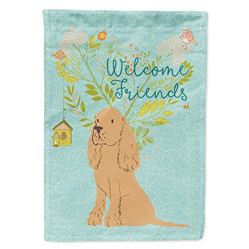 Caroline's Treasures Welcome Friends Cocker Spaniel House Flag: $27.35 Caroline's Treasures Welcome Friends Cocker Spaniel House Flag: $27.35