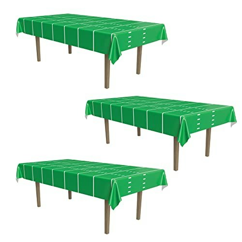 Beistle 54" x 108" Football Tablecover 3-Pack: $9.32 Beistle 54" x 108" Football Tablecover 3-Pack: $9.32