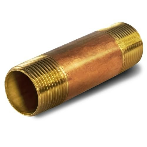 Supply Giant 1/2" x 4-1/2" Brass Nipple Pipe Fitting: $11.99 Supply Giant 1/2" x 4-1/2" Brass Nipple Pipe Fitting: $11.99