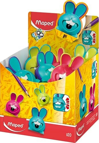 Maped Helix Croc Croc Chomp 1-Hole Pencil Sharpener 20-Pack: $20.42