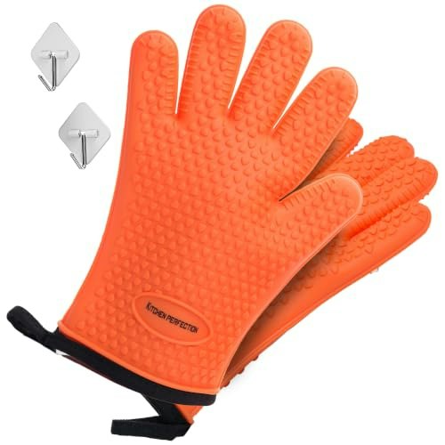 Kitchen Perfection Heat-Resistant Silicone BBQ Gloves: $23.48