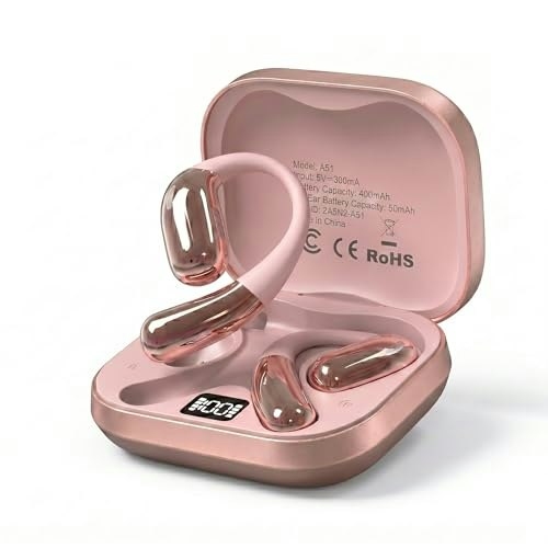 Wireless Open Ear Headphones with Smart Digital Display and Microphone: $17.75 Wireless Open Ear Headphones with Smart Digital Display and Microphone: $17.75