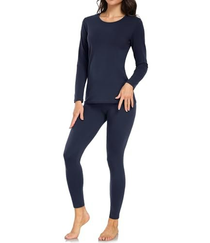 Wirarpa Women's Cotton Thermal Underwear Long Johns Set: $24.64 Wirarpa Women's Cotton Thermal Underwear Long Johns Set: $24.64