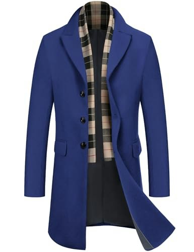 Coofandy Men's Wool Blend Single-Breasted Pea Coat: $59.97 Coofandy Men's Wool Blend Single-Breasted Pea Coat: $59.97