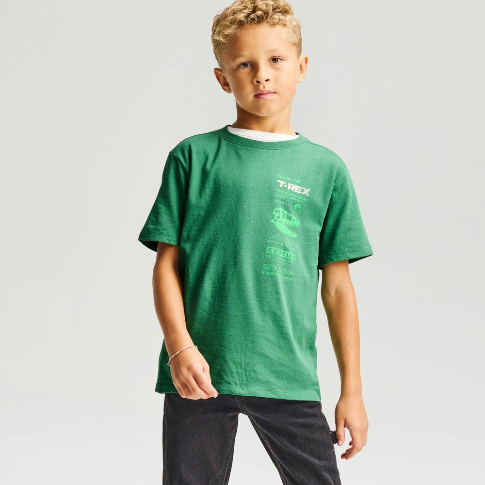 Cat & Jack Boys' T-Rex Graphic Cotton T-Shirt: $7 Cat & Jack Boys' T-Rex Graphic Cotton T-Shirt: $7