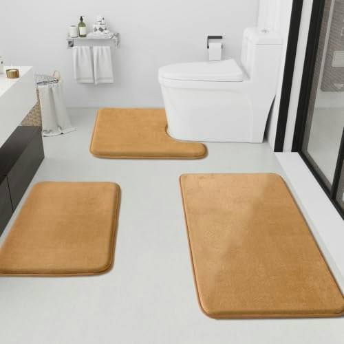 Huxmeyson 3-Piece Bathroom Rug Set: $27.99 Huxmeyson 3-Piece Bathroom Rug Set: $27.99