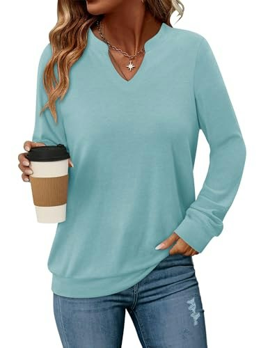 Angerella Women's Long Sleeve V-Neck T-Shirt: $19.98 Angerella Women's Long Sleeve V-Neck T-Shirt: $19.98