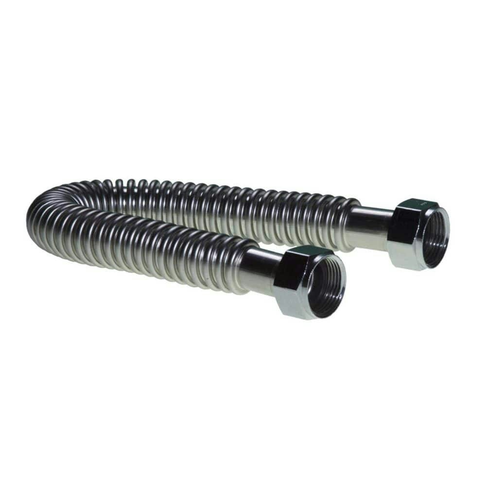 3/4-inch FIP x 3/4-inch FIP x 24-inch Ultra Flex Stainless Steel Water Heater Connector: $15.19 3/4-inch FIP x 3/4-inch FIP x 24-inch Ultra Flex Stainless Steel Water Heater Connector: $15.19