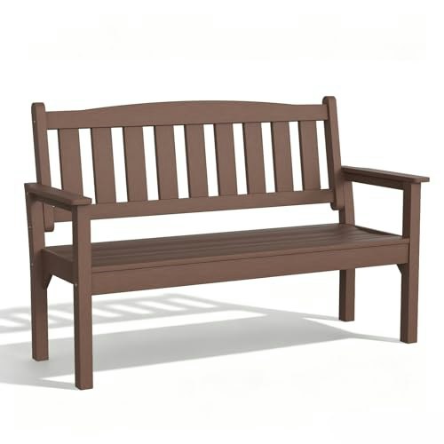 Psilvam 3-Person Poly Lumber Outdoor Bench: $314.49
