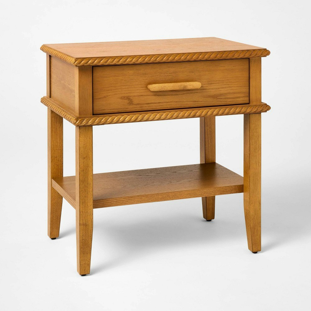 Azorella Oak Brown Nightstand: $200 Azorella Oak Brown Nightstand: $200