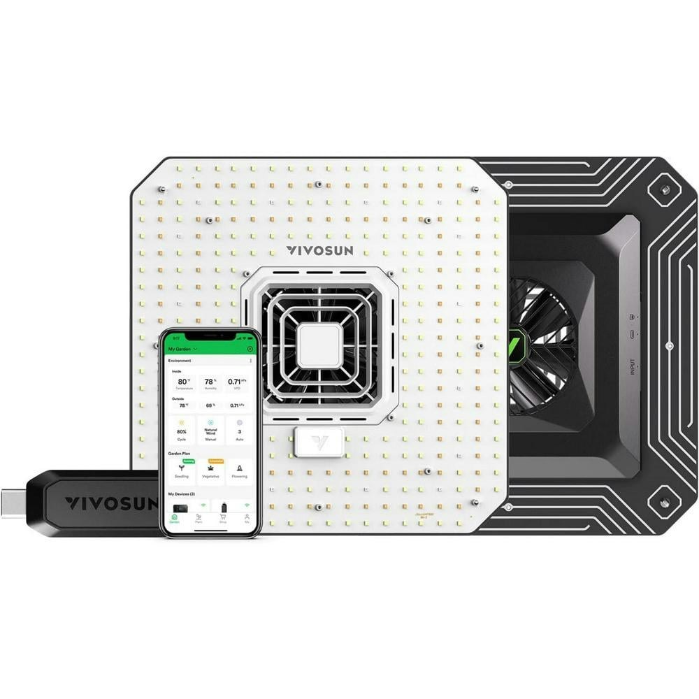 AeroLight 13-inch 150-Watt LED Grow Light with Circulation Fan and GrowHub Controller: $159.99