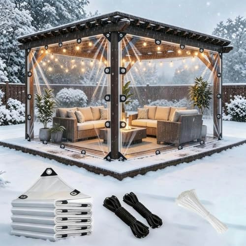 14-Mil Heavy Duty Clear Vinyl Tarp: $38.52 14-Mil Heavy Duty Clear Vinyl Tarp: $38.52