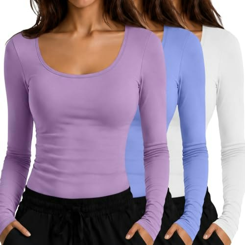 Neer Women's Long Sleeve Underscrub Shirt 3-Pack: $30.58