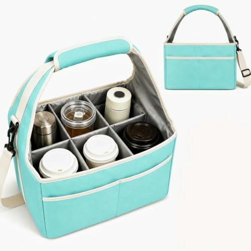 Reusable 6-Compartment Drink Carrier Tote Bag: $25.49 Reusable 6-Compartment Drink Carrier Tote Bag: $25.49