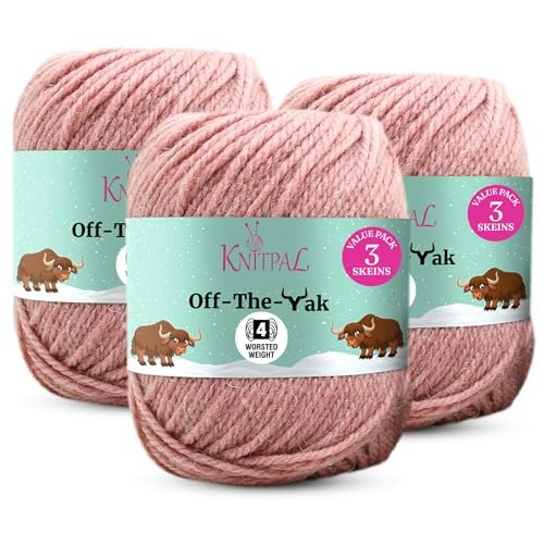 Off-The-Yak Worsted Weight Wool Yarn 3-Pack: $17.41
