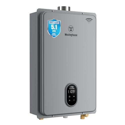 Westinghouse 120,000 BTU 5.1 GPM Propane Tankless Water Heater: $599.98 Westinghouse 120,000 BTU 5.1 GPM Propane Tankless Water Heater: $599.98