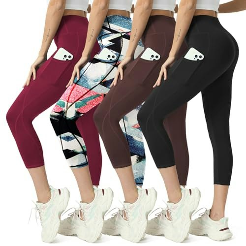 MaaGcc Women's High-Waisted Capri Leggings with Pockets: $21.98 MaaGcc Women's High-Waisted Capri Leggings with Pockets: $21.98