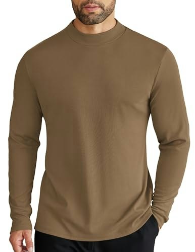 Coofandy Men's Mock Neck Long Sleeve Pullover Sweater: $14.98 Coofandy Men's Mock Neck Long Sleeve Pullover Sweater: $14.98