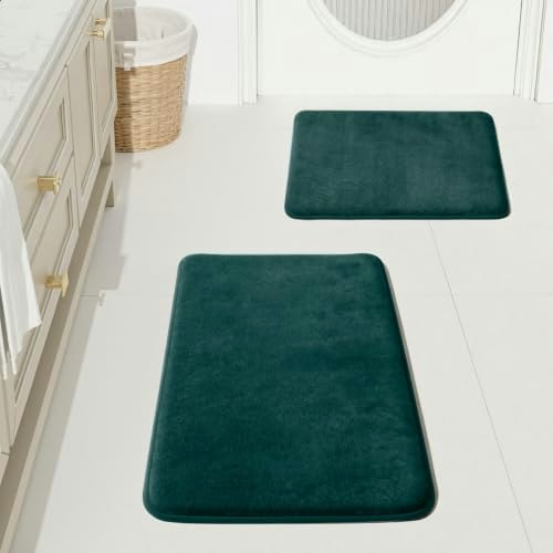 Huxmeyson 2-Piece Bathroom Rug Set: $23.79