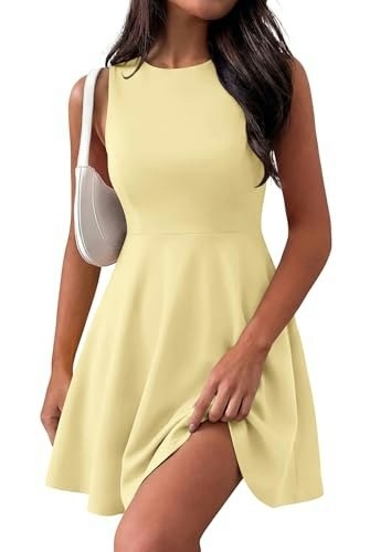 Prettygarden Women's Sleeveless Summer A-Line Mini Dress: $39.09