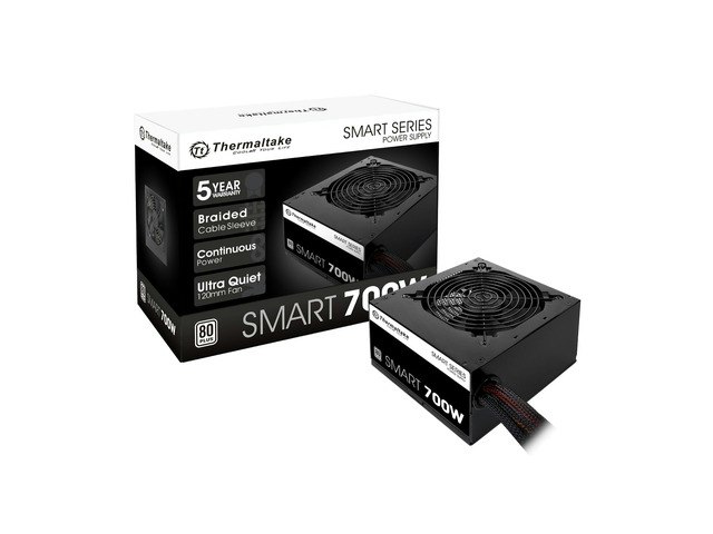 Thermaltake Smart 700W 80+ White Power Supply: $103.39 Thermaltake Smart 700W 80+ White Power Supply: $103.39