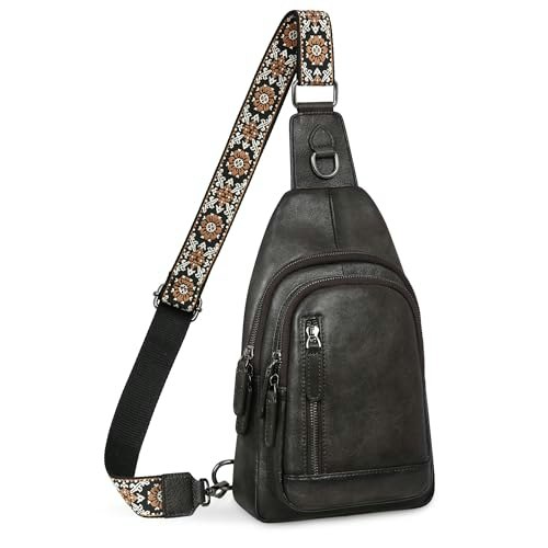 Heshe Sling Crossbody Bag with Guitar Strap: $69.98