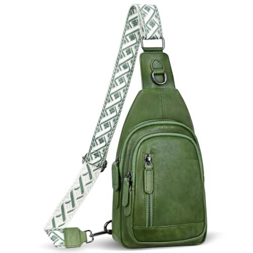 Heshe Leather Crossbody Sling Bag: $69.98