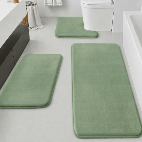 Huxmeyson 3-Piece Bathroom Rug Set: $37.99