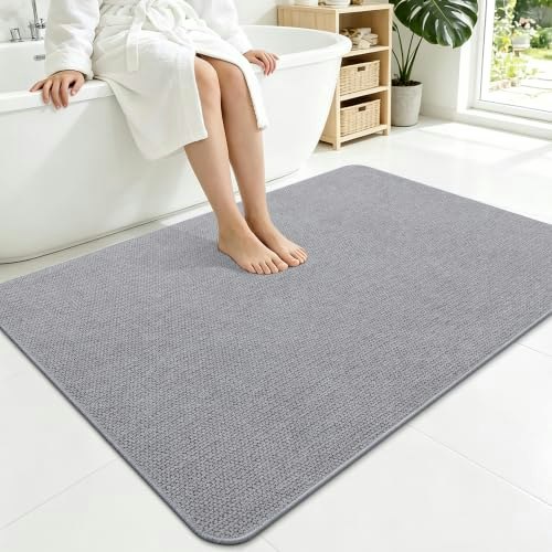 Smiry 40" x 32" Ultra Thin Bath Mat: $42.98 Smiry 40" x 32" Ultra Thin Bath Mat: $42.98