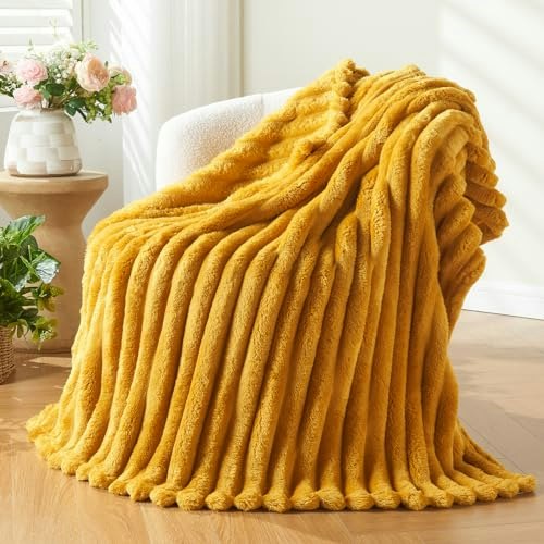 Newcosplay 50"x60" Fleece Ribbed Throw Blanket: $15.98 Newcosplay 50"x60" Fleece Ribbed Throw Blanket: $15.98