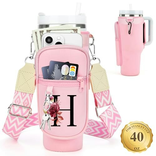 Water Bottle Holder with Strap for 40-oz Stanley Cup: $18.69 Water Bottle Holder with Strap for 40-oz Stanley Cup: $18.69