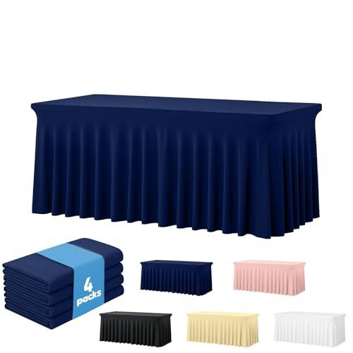 Deep Dream 6-Foot Fitted Spandex Tablecloth 4-Pack: $56.09 Deep Dream 6-Foot Fitted Spandex Tablecloth 4-Pack: $56.09