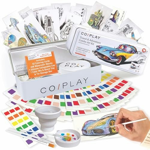 Coiplay 648-Color Watercolor Craft Kit: $17.93 Coiplay 648-Color Watercolor Craft Kit: $17.93