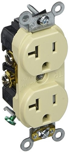 Leviton 20-Amp NEMA 5-20R Tamper-Resistant Duplex Receptacle: $2.55 Leviton 20-Amp NEMA 5-20R Tamper-Resistant Duplex Receptacle: $2.55