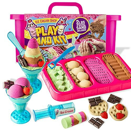 GirlZone Ice Cream Shop Sensory Sand Kit 2lb: $26.99 GirlZone Ice Cream Shop Sensory Sand Kit 2lb: $26.99