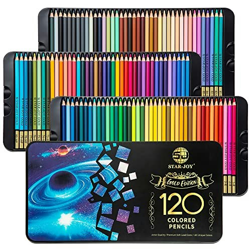 Star-Joy Gold Edition 120 Colored Pencils: $18.99