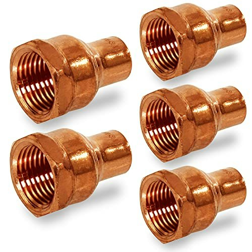 SupplyGiant 1" x 1-1/4" Copper Female Adapter Reducing Fitting: $69.91