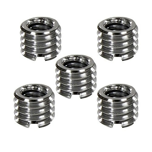 Foto&Tech 1/4\" to 3/8\" Tripod Thread Adapter 5-Pack: $6.99