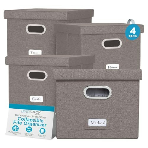 Internet's Best Collapsible File Storage Organizer 4-Pack: $56.46 Internet's Best Collapsible File Storage Organizer 4-Pack: $56.46