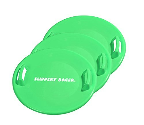 Slippery Racer Heavy-Duty Plastic Snow Saucer Sled 3-Pack: $37.99 Slippery Racer Heavy-Duty Plastic Snow Saucer Sled 3-Pack: $37.99